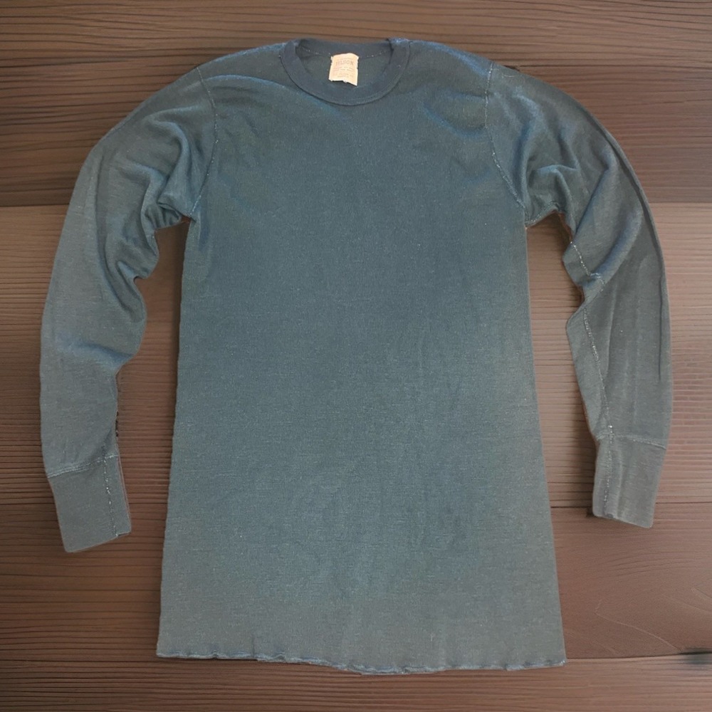 Vintage Filson Thermal Crewneck Green Sweater - Size XL (Check Measurements)